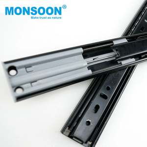 <strong>Heavy</strong> <strong>Duty</strong> Furniture Kitchen Cabinet 35mm Iron Drawer <strong>Runners</strong> Full Extension Soft Close Ball Bearing Drawer Channel Slide - Product Image 6