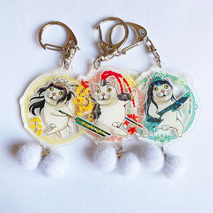Acrílico Kitty llaveros doble cara personalizado impreso Anime <span class=keywords><strong>Simon</strong></span> Cat holograma estrella encantos 5*7CM - Product Image 1