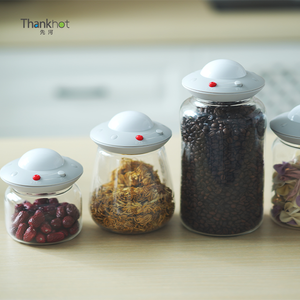 แก้วบอโรซิลิเกตทรงสูงปราศจากสาร BPA สุญญากาศสำหรับเก็บอาหารรักษาความสดของโถแก้วเป็นมิตรกับสิ่งแวดล้อม - Product Image 6