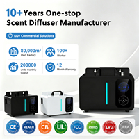 Diffuseur d'arômes intelligent en acier métallique OEM en gros, diffuseur d'arômes électrique à nébulisation, diffuseur d'arômes commercial, machine HVAC industrielle
