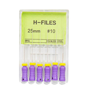 <span class=keywords><strong>File</strong></span> Dentali in NiTi per Uso Manuale, 6 Pezzi/Confezione, <span class=keywords><strong>File</strong></span> K-<span class=keywords><strong>File</strong></span> REAMERS 21/25mm # Strumenti Endodontici 15-40 <span class=keywords><strong>File</strong></span> H per Canali Radicolari - Product Image 3