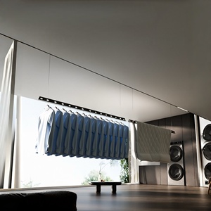 Balcony intelligent hidden embedded hidden <b>light</b> free extremely narrow invisible electric drying rack - Product Image 3