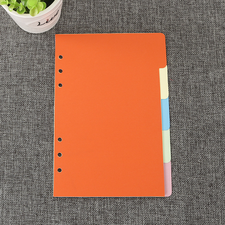 A5 A6 A76リングバインダーインデックスページA44穴カラーインデックス