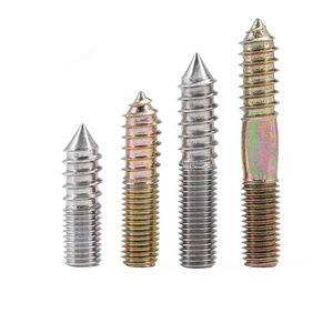 Vente chaude : goujons à double extrémité en acier au carbone zingué M6 M8 M10, pointe autotaraudeuse <span class=keywords><strong>pour</strong></span> l'<span class=keywords><strong>assemblage</strong></span> de meubles, de canapés et <span class=keywords><strong>d</strong></span>'escaliers - Product Image 5