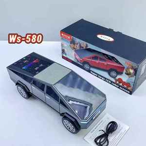 WS-580 Siêu Bass Xe Mô Hình Không Dây Màu Xanh-Răng Stereo Âm Thanh Loa Woofer Hifi Âm Nhạc Hoạt Động Quà Tặng Loa FM Đài Phát Thanh/TF/USB/TWS - Product Image 3