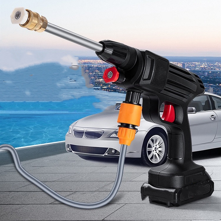 Hot products portable high pressure car washer water gun with rechargeable lithium battery