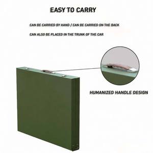 <span class=keywords><strong>Table</strong></span> <span class=keywords><strong>de</strong></span> pique-nique pliable portable verte pour le camping en plein air, en plastique, style moderne, pour le <span class=keywords><strong>jardin</strong></span>, la ferme, 1,2 m - Product Image 2