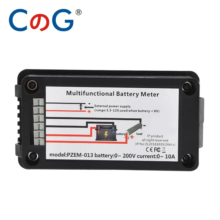 10-50a 100a 200a 300a Digitale Meter Dc 0-200V 9 In 1 Lcd Dc Spanning Stroom Energie Detector Ampère Shunt Voltmeter Ampère