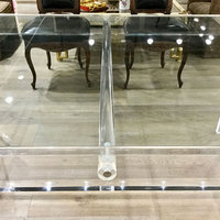 Table de salle à manger en lucite moderne sur mesure en acrylique JAYI