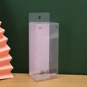 Custom logo Transparent PVC Packing Box for Cosmetic Makeup Tools Brushes Wholesale Plastic Hair Brush Packaging Boxes - Product Image 3