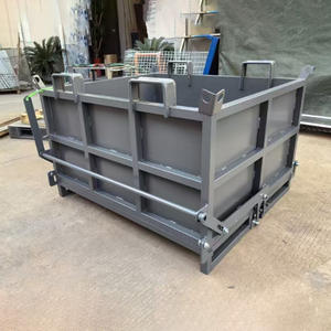 بيع بالجملة علامة خاصة خردة كبيرة مفتوحة من الأعلى مكدسة رافعة شوكية صندوق قلابة لمصنع إعادة تدوير القمامة - Product Image 6