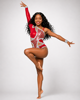 Costume de danse majorette personnalisé pour femme, combinaison rouge et argentée avec strass, une seule manche, uniforme de performance