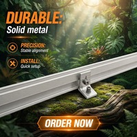 Kit de montage solaire pour toiture avec système de rail et de fixation latérale pour panneaux photovoltaïques encadrés, installation rapide