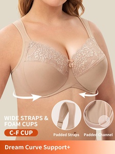 <span class=keywords><strong>Reggiseno</strong></span> <span class=keywords><strong>Minimizer</strong></span> Plus Size Copertura Totale <span class=keywords><strong>Senza</strong></span> Cuciture Tipo T-Shirt con <span class=keywords><strong>Ferretto</strong></span> Convertibile Beige Nude Coppe C D E F Donna Ingrosso - Product Image 3