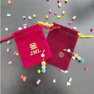 Đồ trang sức dây rút túi biểu tượng tùy chỉnh nhỏ túi quà tặng cho vòng lưu trữ - Product Image 4