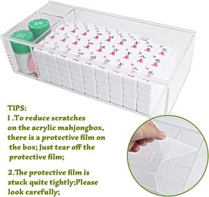 Bán buôn đa chức năng kích thước tùy chỉnh Acrylic <span class=keywords><strong>mahjong</strong></span> trường hợp hiển thị rõ ràng hộp lưu trữ cho nhà du lịch xã hội tụ họp - Product Image 3