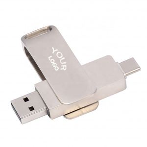 Memoria USB Personalizada con Logotipo Tipo C de 8GB 32GB 64GB 128GB 256GB 512GB 2 en 1 OTG, Unidad Flash USB de Metal - Product Image 2