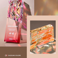 Trophée en métal et cristal personnalisé pour les récompenses annuelles, les employés exceptionnels, les équipes, les champions de ventes, les compétitions