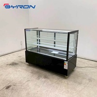 Vitrine Réfrigérée Verticale pour Gâteaux avec Quatre Roulettes Mobiles et Éclairage LED Chaud – Réfrigérateur Commercial pour Desserts