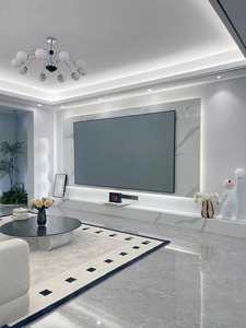 Soportes de unidad de TV montados en la pared de diseño moderno Muebles de sala de estar Gabinetes de TV negros - Product Image 4