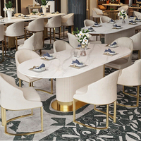 Chaises de salle à manger modernes en velours crème avec dossier en acier inoxydable pour la maison et l'hôtel