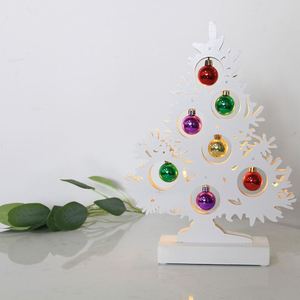 Decoración Navideña de Bolas de 7 Colores para Colgar en el Árbol, 10L, Blanco Cálido - Product Image 2