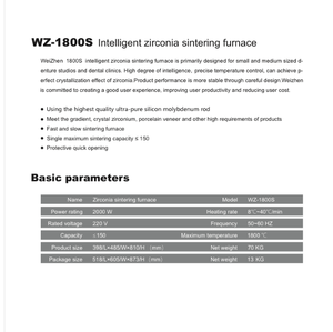 Apparecchiature dentali per la fornitura diretta in fabbrica per denti da forno con zirconio/fornace in ceramica per forno di sinterizzazione rapida dentale - Product Image 6