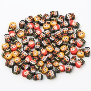 10mm Round Clay Beads Planet Rocket Space Station Space Series Polymer Loose Beads For DIY Kids Jewelry Making Necklace Bracelet
