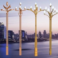 Personnalisé Moderne Paysage Poteau Lumière IP65 En Aluminium AC 110V/220V LED Colonne Jardin Lampe Extérieure Décorative