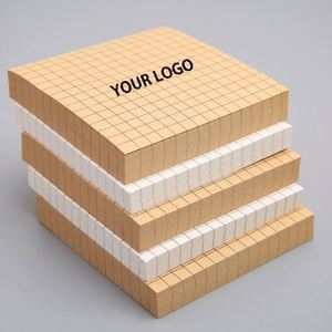 กระดาษโน้ตแบบมีเส้นตาราง ขนาด 3x3 นิ้ว จำนวน 80 แผ่น แบบกำหนดเอง ทำจากกระดาษคราฟท์  พร้อมแถบกาวในตัว ใช้งานง่าย - Product Image 1