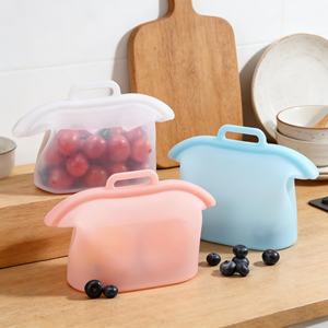 Juego de Recipientes Grandes Reutilizables para Mantener el Pan Fresco, Bolsas de Silicona Reutilizables para Almacenamiento de Alimentos, Herméticas para Refrigerador - Product Image 1