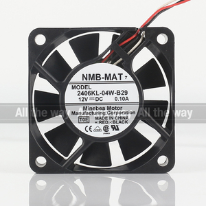 Nouveau ventilateur de refroidissement silencieux NMB 5V 24V 48V DC 12V 0.10A AC EC 6015 60X60X15MM 6CM <span class=keywords><strong>pour</strong></span> châssis, convertisseur <span class=keywords><strong>TV</strong></span> à trois fils 2406KL-04W-B29 - Product Image 4