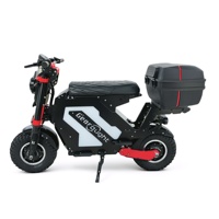 Scooter électrique tout-terrain pour adultes, pneus de 14 pouces, 72V 10000W, double moteur, haute vitesse 55-75 MPH, scooter Molo5 avec système de déverrouillage NFC
