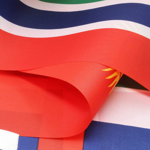 Vente en gros 2023 drapeaux à main de pays et publicité Ad Polyester, petite impression personnalisée, drapeau ondulé à la main - Product Image 4