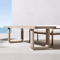 Ensemble table et chaises en teck massif pour patio, jardin, salle à manger, cour, 2025 Weather