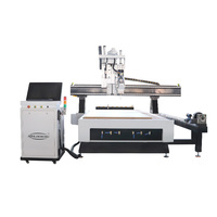 Routeur CNC 4 axes pour le bois, équipement de fabrication de meubles, table 1325 2040 pour portes et armoires en bois