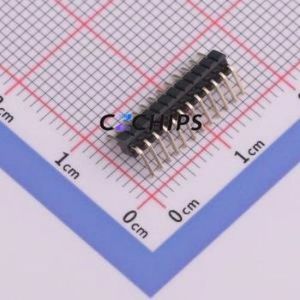 1271WR-12P Pin Header Bent Lead Through Hole,P=1.27mm Connector 1x12P 1.27mm Pin Header Right Angle Insert - Product Image 2
