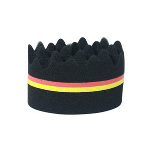 Esponja mágica para <span class=keywords><strong>rizos</strong></span> y giros afro, herramienta de estilismo de alta eficiencia con cepillos de peluquero, esponja negra ondulada para hombres negros - Product Image 4