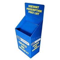 Présentoirs carrés en carton ondulé personnalisés pour vêtements et chaussettes, promotion et stockage en gros