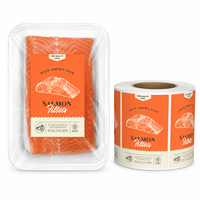 Étiquettes personnalisées pour emballages de viande et de bonbons en PP imperméable avec logo, autocollantes, impression premium pour bœuf