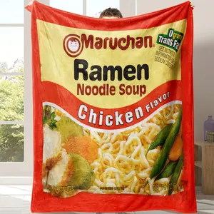 Chicken Flavor Noodle Soup Fennel Blanket Warm Cozy Soft Throw Blanket Cozy Lightweight Blanket For Couch Bed All Seasons