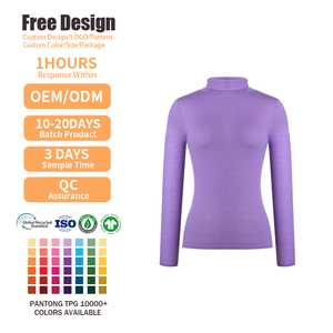 <b>Women's</b> Flat Knitted Sweater Fleece High Neck Pullover Autumn Winter <b>Long</b> Sleeve Wool Knitwear Turtleneck Sweaters - Product Image 2