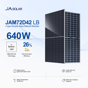 JA jam72d42lb 600W n-loại Topcon bảng điều khiển năng lượng mặt trời 620W 625W 630W 635W 610W 640W <span class=keywords><strong>PV</strong></span> mô-đun hai mặt kính đôi bảng điều khiển năng lượng mặt trời jasolar - Product Image 2