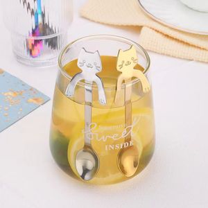 304 Stainless Steel Cat <b>Spoon</b> Hanging <b>Spoon</b> <b>Coffee</b> Dessert <b>Spoon</b> Mug <b>Spoon</b> Gift <b>Spoon</b> Food Grade - Product Image 3