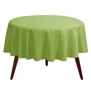 Washable Polyester Round Tablecloths For Circular Table Cover Great For Buffet Table, Parties, Holiday Dinner,Wedding