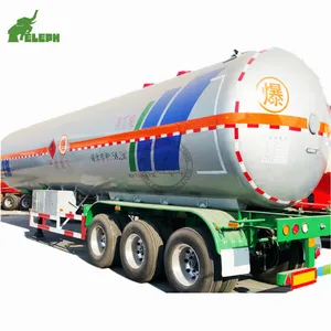 Tanque de LPG Remolque Transporte de almacenamiento de gas LPG Gas Oil Tanque de combustible líquido Coche Semirremolque