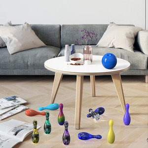 Juego divertido de <span class=keywords><strong>bolos</strong></span>, joyería, molde de silicona, Bola de <span class=keywords><strong>bolos</strong></span> de fundición de resina, juguete para manualidades DIY, decoración del hogar, vela, herramientas de yeso - Product Image 4