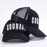 Gorra Trucker de Malla de Algodón Lisa de 6 Paneles para Golf y Streetwear, con Logotipo Personalizado por Impresión y Bordado, Venta al por Mayor