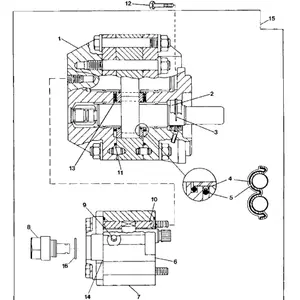 AT114134 Deere 315CH 300D 315C 310C Hydraulic Pump Deere parts