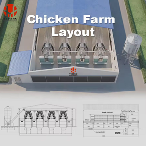 กรงไก่เนื้ออัตโนมัติแบบชุบสังกะสีสำหรับพื้นที่เขตร้อน พร้อมเคลือบกันความชื้นแบบเอเชียตะวันออกเฉียงใต้ และอุปกรณ์ให้อาหารไก่อัตโนมัติ - Product Image 2